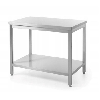 Masă de lucru centrală cu raft HENDI 811535