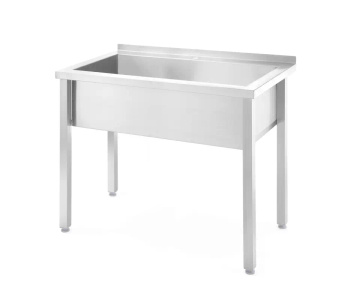 Piscină din oțel inoxidabil Budget Line cu 1 cameră, 100x60x85 cm | HENDI 816714