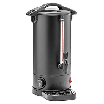 Warnik de apă 8 l cu tavă de scurgere, negru, cu pereți dubli | FORGAST FG05560