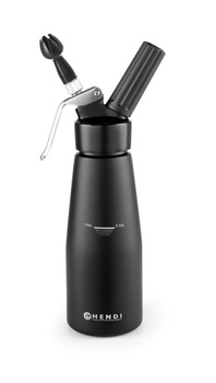 Sifon pentru frișcă 0,5 l Kitchen Line negru | HENDI 588420