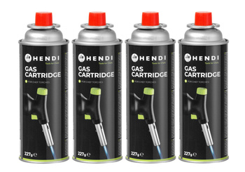 Cartuș cu gaz pentru arzător pentru creme brulee - 4 buc. | HENDI 199039