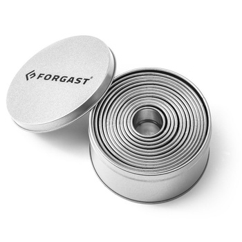 Set de forme pentru tăiere rotundă - set 12 bucăți | FORGAST FG11235