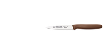 Cuțit pentru curățat - 10 cm, maro | GIESSER MESSER 8315 sp 10 br