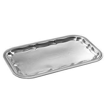 Tavă de banchet GN 1/1, cu model, oțel inoxidabil, 53x32.5x1.5 cm | APS 394