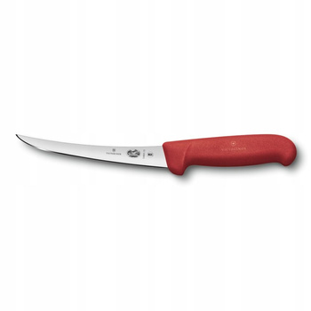 Cuțit de tranșat roșu FIBROX - lungime lamă 12 cm | VICTORINOX 5.6601.12