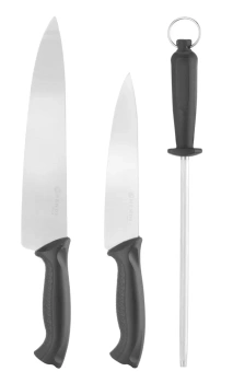 Set de cuțite cu ascuțitor - 3 piese | HENDI 842683