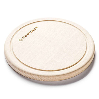 Placă rotundă din lemn cu șanț 22 cm | FORGAST FG12647