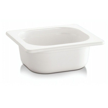 Recipient GN 1/6 adâncime 6,5 cm din melamină alb | APS 83749