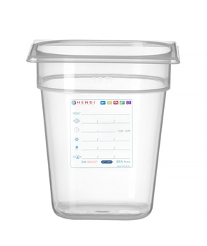 Recipient GN 1/6 adâncime 20 cm din polipropilenă HACCP | HENDI 880456