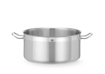 Oală joasă din oțel inoxidabil Profi Line, 12 l, diametru 32 cm, înălțime 15 cm | HENDI 830185