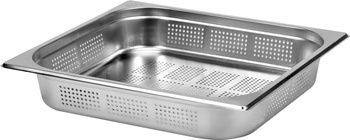 Recipient GN 2/3 ad. 6,5 cm din oțel inoxidabil perforat | YATO YG-00360