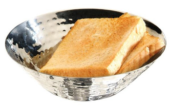 Bol din oțel inoxidabil, ciocănit, lustruit, 16x5 cm | APS 30276