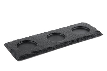Placă pentru prezentarea preparatelor din ardezie MORRA 28x10x0.9 cm | APS 987