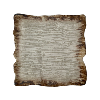 Farfurie plată dreptunghiulară Moku dolomit 30 x 30 cm | KERA CERAMIKA 16.5.DOLOMIT