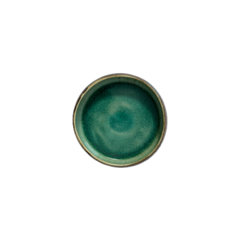 Farfurie întinsă cu margine Keczi chihlimbar 14 cm | KERA CERAMIKA 17.2.CHILIMBAR