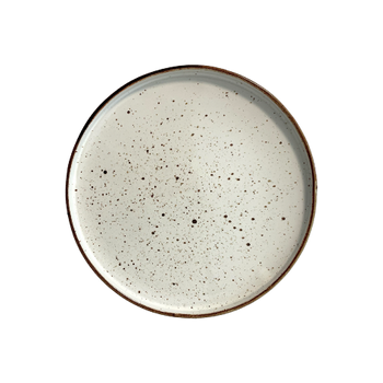 Farfurie întinsă cu margine Arondi crem 25 cm | KERA CERAMIKA 18.2.RUSTIC CREM