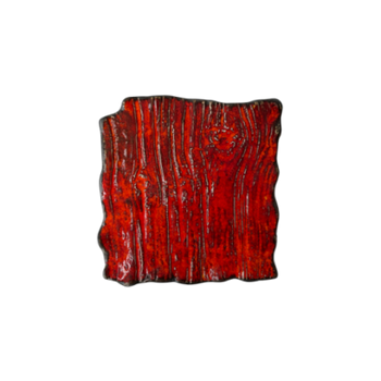 Farfurie plată dreptunghiulară Moku rubin 21 x 21 cm | KERA CERAMIKA 16.3.RUBIN