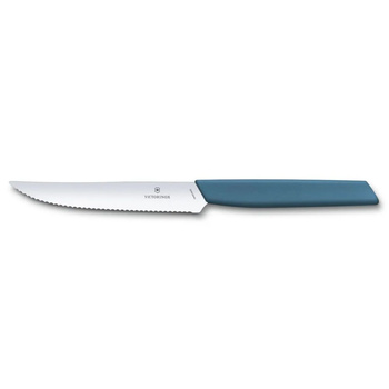 Cuțit de friptură Swiss Modern albastru albăstrui | VICTORINOX 6.9006.12W2