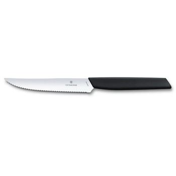 Cuțit de friptură Swiss Modern negru | VICTORINOX 6.9003.12W