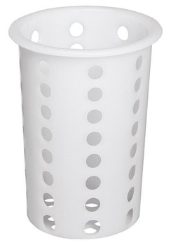Coș pentru tacâmuri, polietilenă, alb, 9.5x13.5 | APS 11998