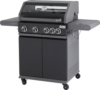 Okaya grătar pe gaz cu sticlă, 5 arzătoare (4+1) | YATO YG-20010