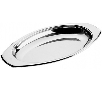 Platou oval adânc din oțel inoxidabil 40x21 cm | PINTINOX 509368