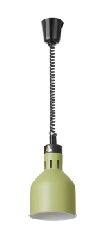 Lampă suspendată pentru încălzirea alimentelor, cilindrică, verde, 230V/250W | HENDI 273791