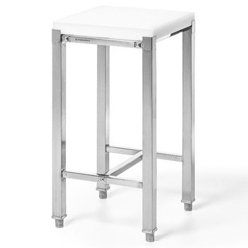 Bloc de măcelărie din polietilenă 40x40 pe suport | FORGAST FG12242