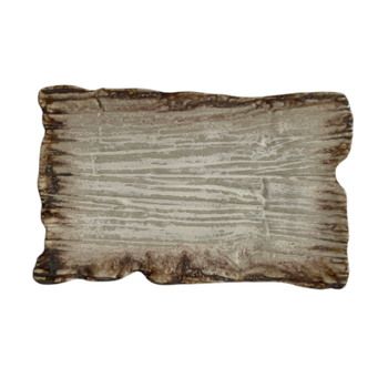 Farfurie plată dreptunghiulară Moku dolomit 30 x 18 cm | KERA CERAMIKA 16.2.DOLOMIT