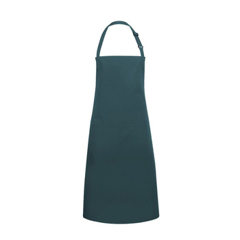 Șorț de bucătar Basic 75 x 90 cm cu buzunar și cataramă verde pin | KARLOWSKY BLS 5-80-Stck