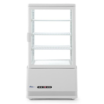 Vitrină frigorifică de blat 68 l, albă, LED, inox, 230 V | ARKTIC 233634