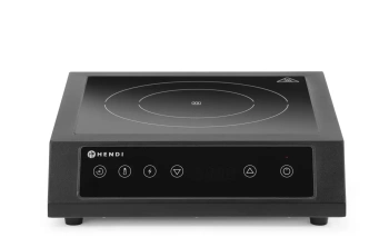 Plită cu inducție 3500 D XL, neagră, 3,5 kW, 230 V | HENDI 239957