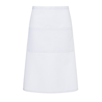 Șorț de chelner basic cu buzunar alb | KARLOWSKY BBSS 3-3-Stck