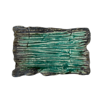 Farfurie plată dreptunghiulară Moku smarald 30 x 18 cm | KERA CERAMIKA 16.2.SMARALD