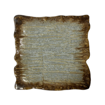 Farfurie plată dreptunghiulară Moku topaz 30 x 30 cm | KERA CERAMIKA 16.5.TOPAZ