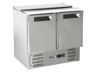 Masa de refrigerare pentru salate, cu 2 uși și capac rabatabil, 247 l, 90x70x86 cm, 145 W | ARKTIC 236161