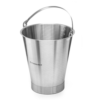Găleată din oțel inoxidabil cu inel 15 l | FORGAST FG06115