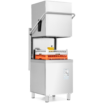 Mașină de spălat vase gastronomică cu capotă, control manual, dozator de detergent, 11,25 kW, 400 V | FORGAST FG00212