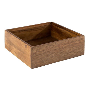 Cutie din lemn Woody 15x15x5,5 cm | APS 11650
