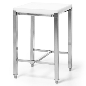 Bloc de măcelărie din polietilenă 50x50 pe suport | FORGAST FG12243