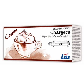 Cartușe pentru sifon de frișcă (24 buc.) | LISS 8g N2Ox24