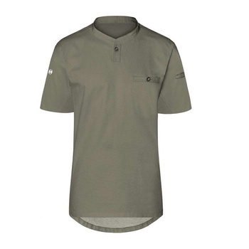 Cămașă de bucătar Performance mânecă scurtă salvie | KARLOWSKY TM 5-67