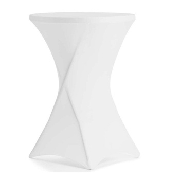 Husă pentru masă cocktail 80 cm albă | FORGAST FG03821