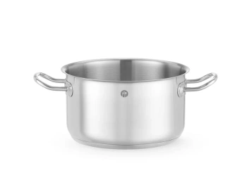 Oală din oțel inoxidabil medie Kitchen Line, capac. 3,5 l, diametru 20 cm, înălțime 11,5 cm | HENDI 837719