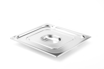 Capac din oțel pentru GN 2/3 PROFI LINE cu decupaj pentru polonic | HENDI 805114