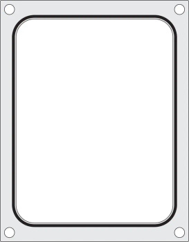 Matriță de etanșare, 25x19,5 cm | HENDI 805572