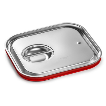 Capac cu garnitură pentru GN 2/3 din oțel inoxidabil | FORGAST FG04123