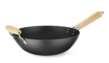 Tigaie WOK cu mâner din lemn, diam. 32 cm | HENDI 627907