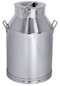 Bidon cu capac 30 l, oțel inoxidabil, diametru 32 cm | CONTACTO 3010/030