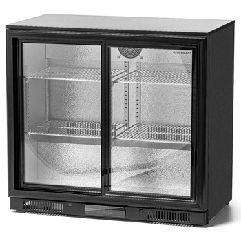 Frigider de bar pentru băuturi cu 2 uși, uși glisante 208 l | FORGAST FG07702